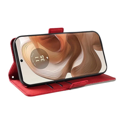 For Motorola Moto X50 Ultra 5G / Edge 50 Ultra 5G Wallet Stand Case Leather Phone Cover Rhombus Imprint