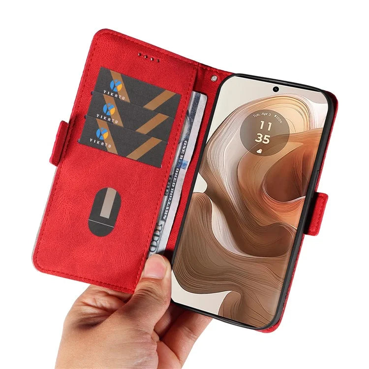 For Motorola Moto X50 Ultra 5G / Edge 50 Ultra 5G Wallet Stand Case Leather Phone Cover Rhombus Imprint