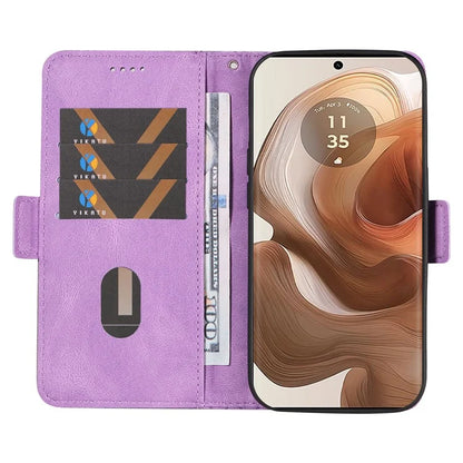 For Motorola Moto X50 Ultra 5G / Edge 50 Ultra 5G Wallet Stand Case Leather Phone Cover Rhombus Imprint