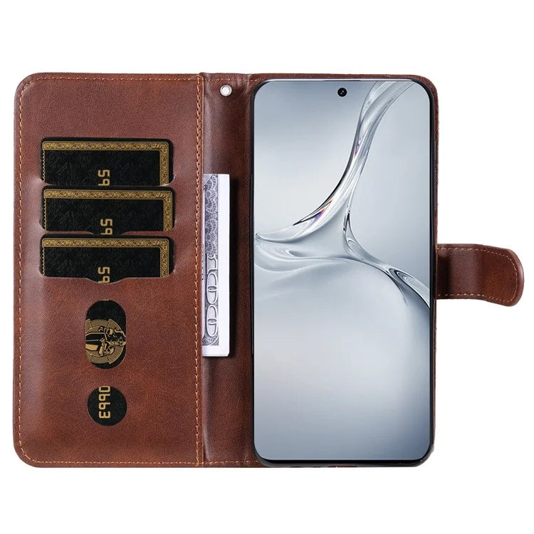 For OnePlus Nord CE4 Lite 5G / Oppo K12x 5G (China) (China) Case Zipper Pocket PU Leather Phone Cover