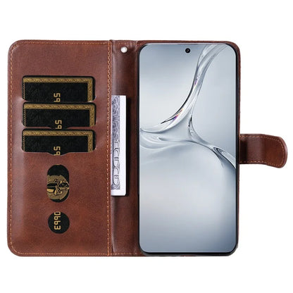 For OnePlus Nord CE4 Lite 5G / Oppo K12x 5G (China) (China) Case Zipper Pocket PU Leather Phone Cover