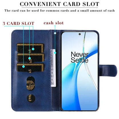 For OnePlus Nord CE4 Lite 5G / Oppo K12x 5G (China) (China) Case Zipper Pocket PU Leather Phone Cover