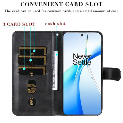 For OnePlus Nord CE4 Lite 5G / Oppo K12x 5G (China) (China) Case Zipper Pocket PU Leather Phone Cover