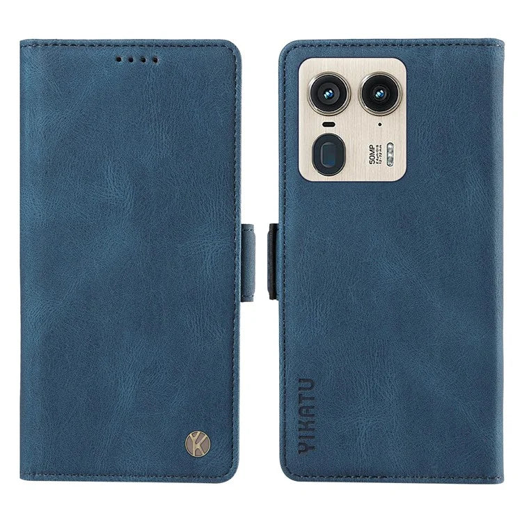 YIKATU YK-005 For Motorola Edge 50 Ultra 5G / Moto X50 Ultra 5G Leather Case Skin-Touch Phone Cover