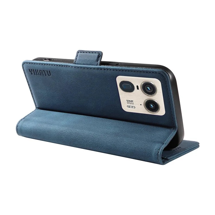 YIKATU YK-005 For Motorola Edge 50 Ultra 5G / Moto X50 Ultra 5G Leather Case Skin-Touch Phone Cover