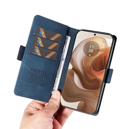 YIKATU YK-005 For Motorola Edge 50 Ultra 5G / Moto X50 Ultra 5G Leather Case Skin-Touch Phone Cover