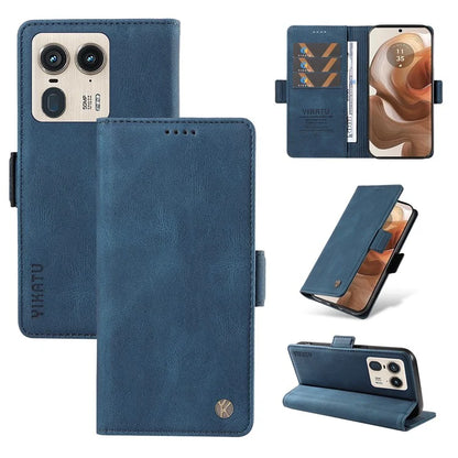 YIKATU YK-005 For Motorola Edge 50 Ultra 5G / Moto X50 Ultra 5G Leather Case Skin-Touch Phone Cover