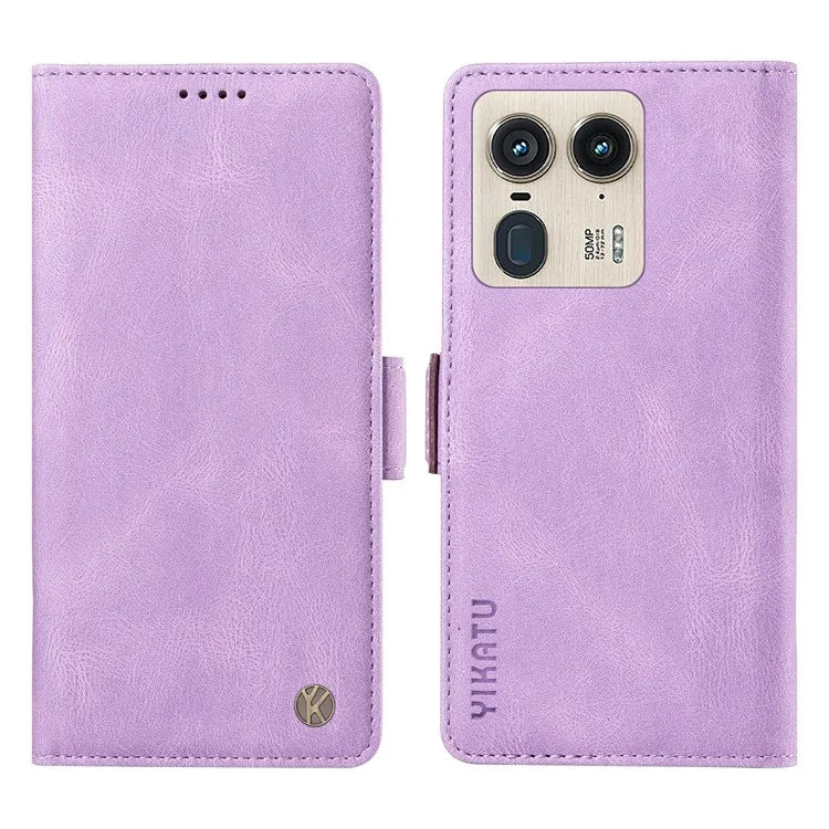 YIKATU YK-005 For Motorola Edge 50 Ultra 5G / Moto X50 Ultra 5G Leather Case Skin-Touch Phone Cover