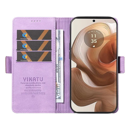 YIKATU YK-005 For Motorola Edge 50 Ultra 5G / Moto X50 Ultra 5G Leather Case Skin-Touch Phone Cover