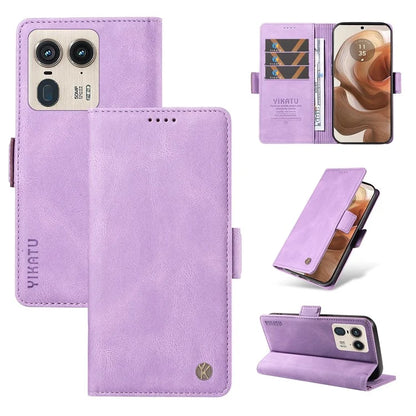YIKATU YK-005 For Motorola Edge 50 Ultra 5G / Moto X50 Ultra 5G Leather Case Skin-Touch Phone Cover