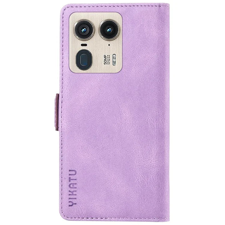 YIKATU YK-005 For Motorola Edge 50 Ultra 5G / Moto X50 Ultra 5G Leather Case Skin-Touch Phone Cover