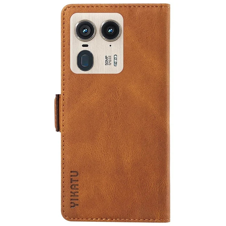 YIKATU YK-005 For Motorola Edge 50 Ultra 5G / Moto X50 Ultra 5G Leather Case Skin-Touch Phone Cover