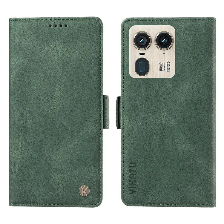 YIKATU YK-005 For Motorola Edge 50 Ultra 5G / Moto X50 Ultra 5G Leather Case Skin-Touch Phone Cover