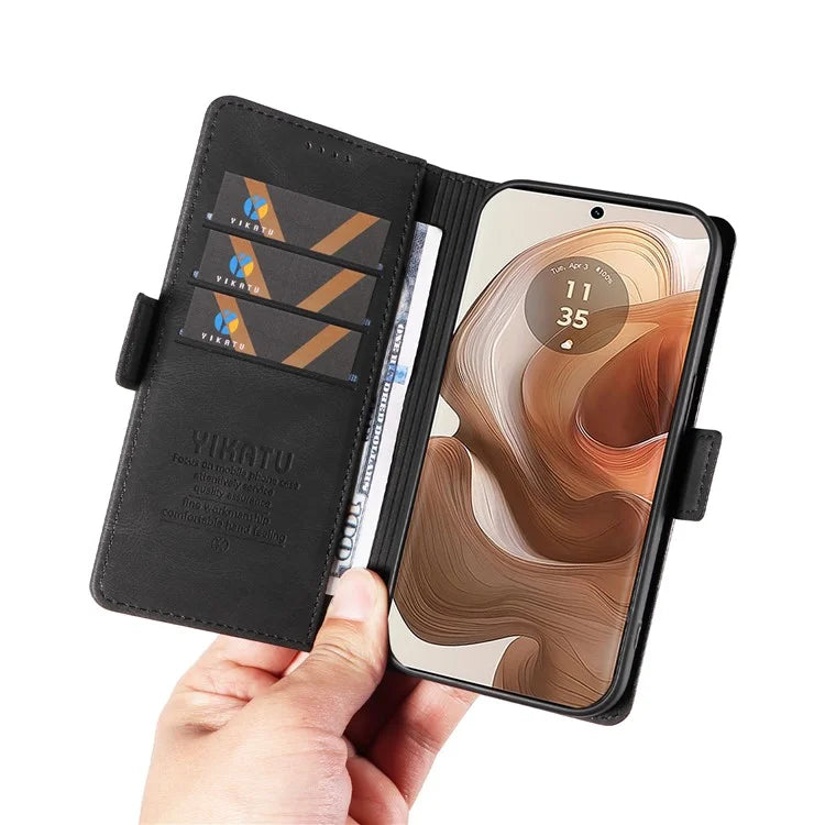 YIKATU YK-005 For Motorola Edge 50 Ultra 5G / Moto X50 Ultra 5G Leather Case Skin-Touch Phone Cover