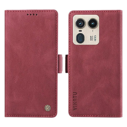 YIKATU YK-005 For Motorola Edge 50 Ultra 5G / Moto X50 Ultra 5G Leather Case Skin-Touch Phone Cover