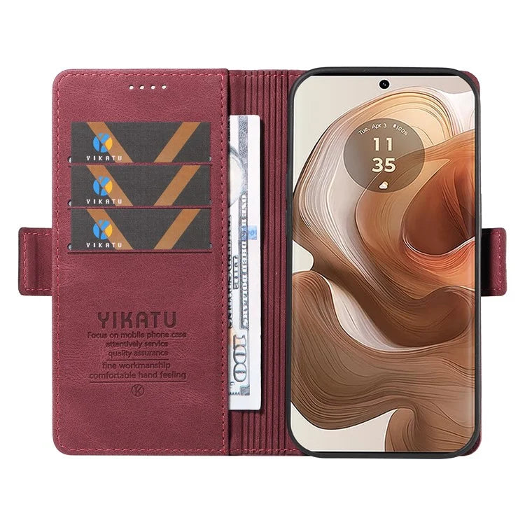YIKATU YK-005 For Motorola Edge 50 Ultra 5G / Moto X50 Ultra 5G Leather Case Skin-Touch Phone Cover