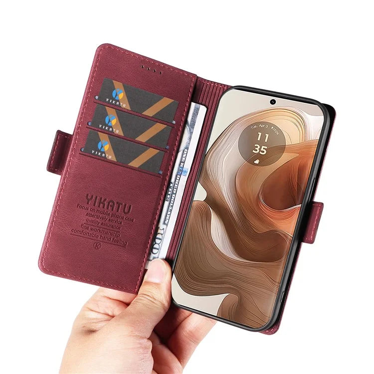 YIKATU YK-005 For Motorola Edge 50 Ultra 5G / Moto X50 Ultra 5G Leather Case Skin-Touch Phone Cover