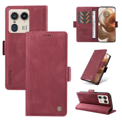 YIKATU YK-005 For Motorola Edge 50 Ultra 5G / Moto X50 Ultra 5G Leather Case Skin-Touch Phone Cover