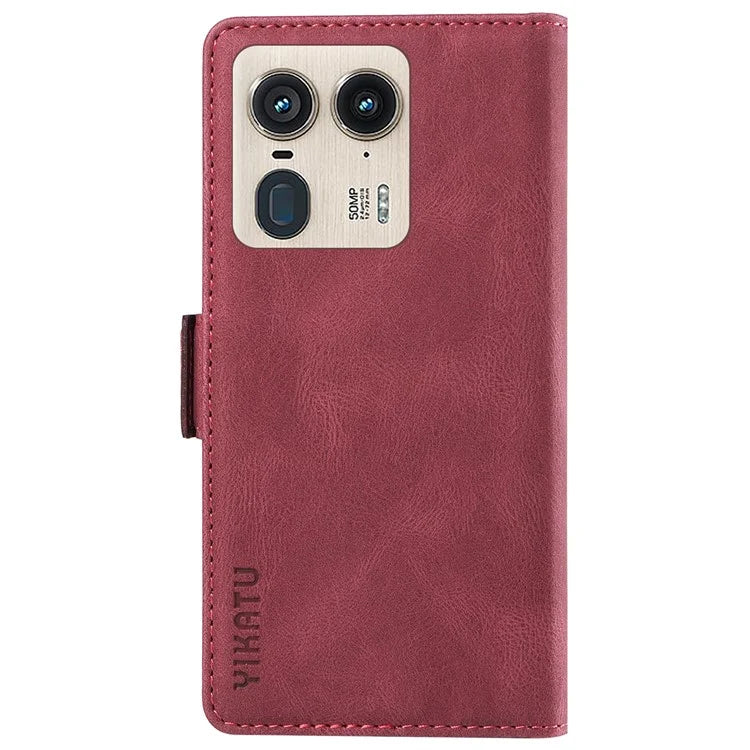 YIKATU YK-005 For Motorola Edge 50 Ultra 5G / Moto X50 Ultra 5G Leather Case Skin-Touch Phone Cover