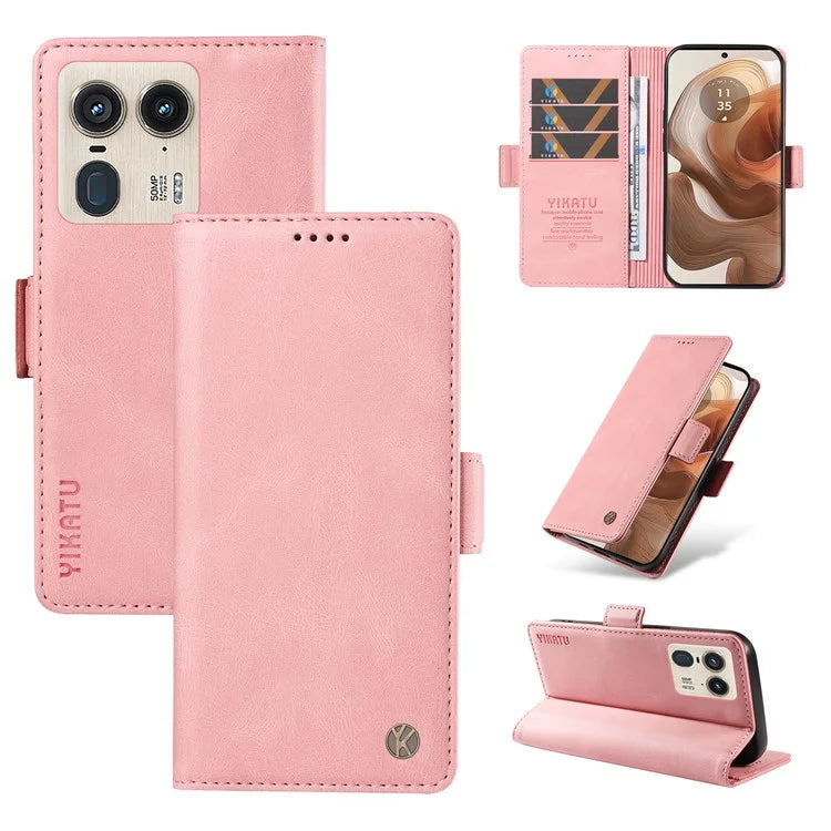 YIKATU YK-005 For Motorola Edge 50 Ultra 5G / Moto X50 Ultra 5G Leather Case Skin-Touch Phone Cover