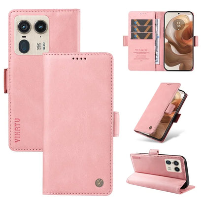 YIKATU YK-005 For Motorola Edge 50 Ultra 5G / Moto X50 Ultra 5G Leather Case Skin-Touch Phone Cover