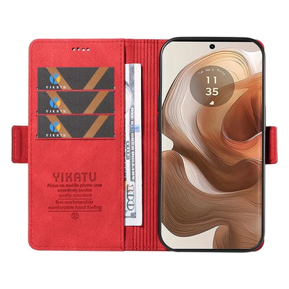 YIKATU YK-005 For Motorola Edge 50 Ultra 5G / Moto X50 Ultra 5G Leather Case Skin-Touch Phone Cover