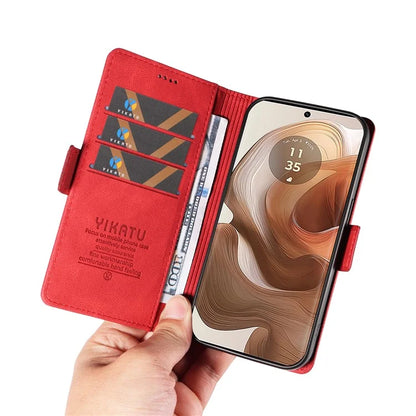 YIKATU YK-005 For Motorola Edge 50 Ultra 5G / Moto X50 Ultra 5G Leather Case Skin-Touch Phone Cover