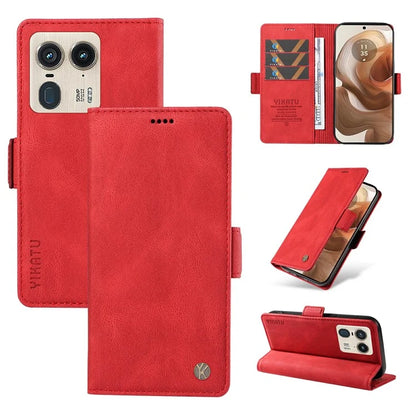 YIKATU YK-005 For Motorola Edge 50 Ultra 5G / Moto X50 Ultra 5G Leather Case Skin-Touch Phone Cover