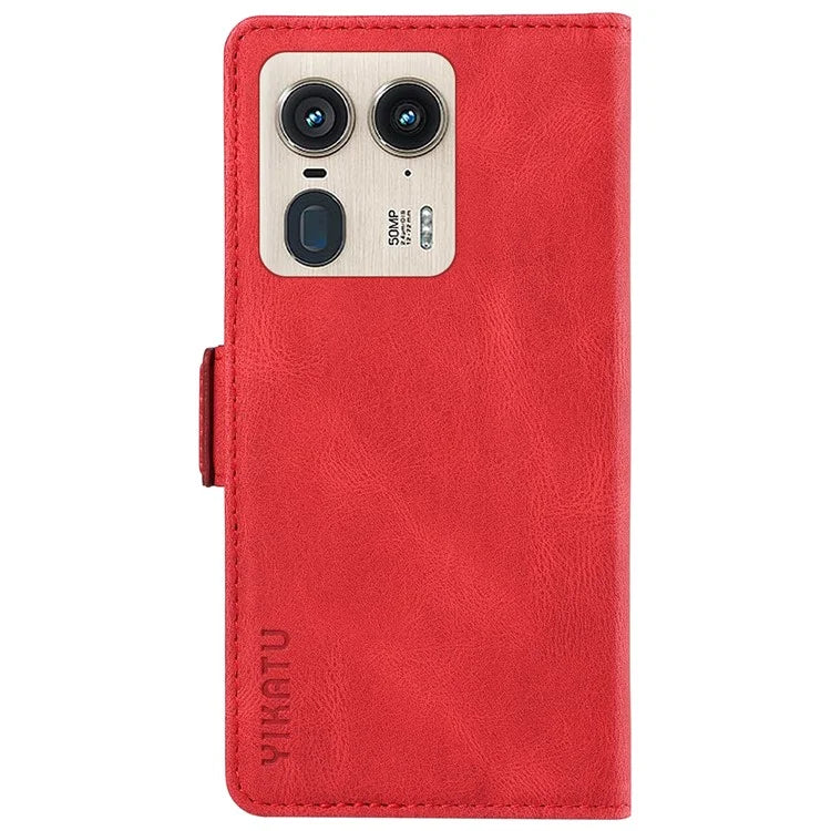 YIKATU YK-005 For Motorola Edge 50 Ultra 5G / Moto X50 Ultra 5G Leather Case Skin-Touch Phone Cover