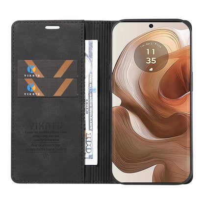 YIKATU YK-004 For Motorola Moto X50 Ultra 5G / Edge 50 Ultra 5G Case Leather Phone Wallet Cover Skin-Touch
