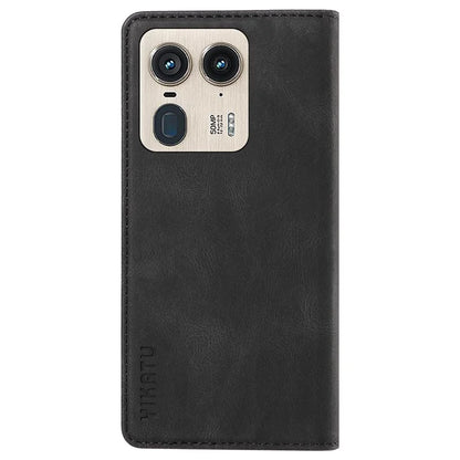 YIKATU YK-004 For Motorola Moto X50 Ultra 5G / Edge 50 Ultra 5G Case Leather Phone Wallet Cover Skin-Touch