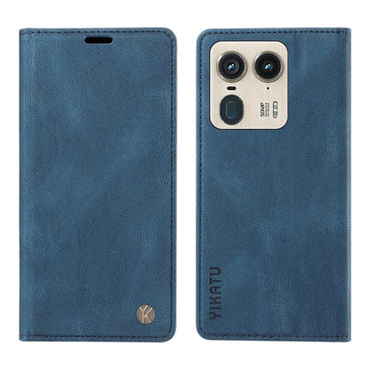YIKATU YK-004 For Motorola Moto X50 Ultra 5G / Edge 50 Ultra 5G Case Leather Phone Wallet Cover Skin-Touch