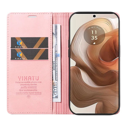 YIKATU YK-004 For Motorola Moto X50 Ultra 5G / Edge 50 Ultra 5G Case Leather Phone Wallet Cover Skin-Touch