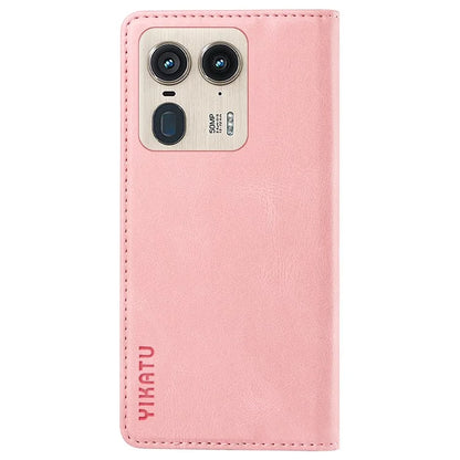 YIKATU YK-004 For Motorola Moto X50 Ultra 5G / Edge 50 Ultra 5G Case Leather Phone Wallet Cover Skin-Touch