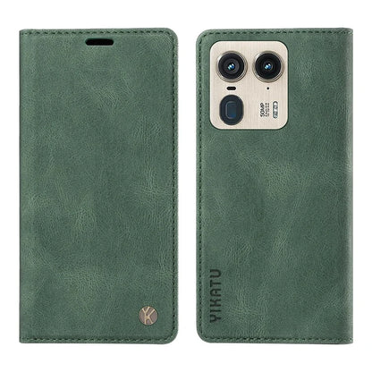 YIKATU YK-004 For Motorola Moto X50 Ultra 5G / Edge 50 Ultra 5G Case Leather Phone Wallet Cover Skin-Touch