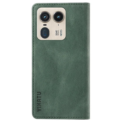 YIKATU YK-004 For Motorola Moto X50 Ultra 5G / Edge 50 Ultra 5G Case Leather Phone Wallet Cover Skin-Touch