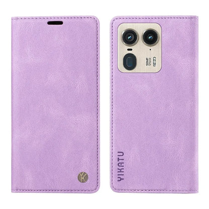 YIKATU YK-004 For Motorola Moto X50 Ultra 5G / Edge 50 Ultra 5G Case Leather Phone Wallet Cover Skin-Touch