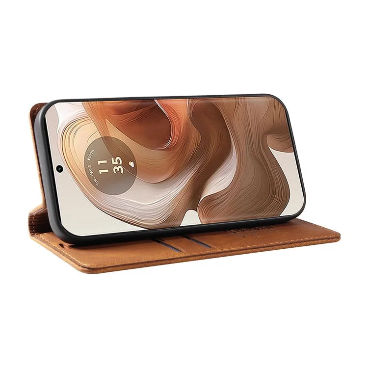 YIKATU YK-004 For Motorola Moto X50 Ultra 5G / Edge 50 Ultra 5G Case Leather Phone Wallet Cover Skin-Touch
