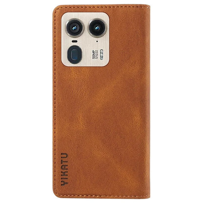 YIKATU YK-004 For Motorola Moto X50 Ultra 5G / Edge 50 Ultra 5G Case Leather Phone Wallet Cover Skin-Touch