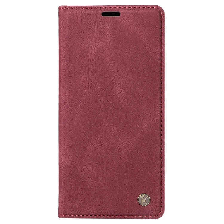 YIKATU YK-004 For Motorola Edge 50 Fusion 5G Leather Case Wallet Phone Cover Skin-Touch