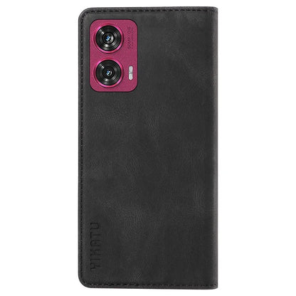 YIKATU YK-004 For Motorola Edge 50 Fusion 5G Leather Case Wallet Phone Cover Skin-Touch