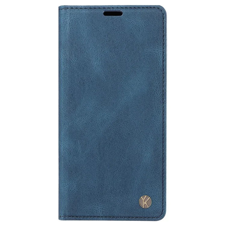 YIKATU YK-004 For Motorola Edge 50 Fusion 5G Leather Case Wallet Phone Cover Skin-Touch