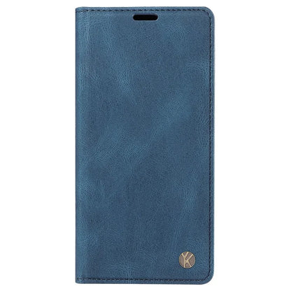 YIKATU YK-004 For Motorola Edge 50 Fusion 5G Leather Case Wallet Phone Cover Skin-Touch
