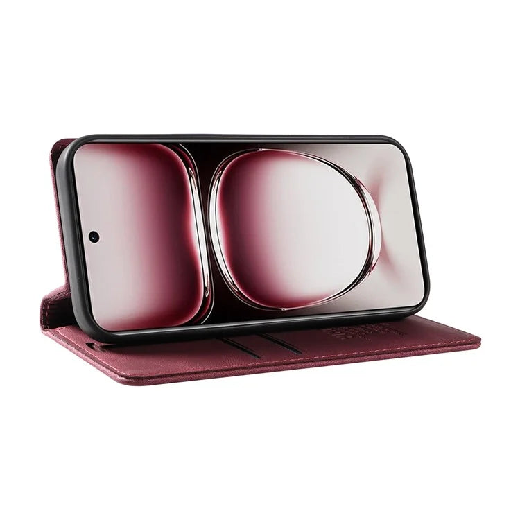 YIKATU YK-004 For Oppo Reno12 Pro 5G (Global) / (China) Wallet Phone Case Skin-Touch Leather Cover