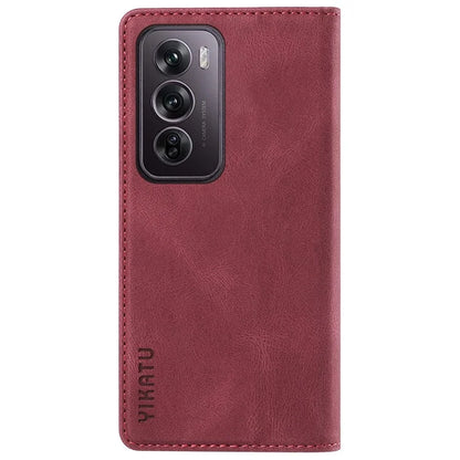 YIKATU YK-004 For Oppo Reno12 Pro 5G (Global) / (China) Wallet Phone Case Skin-Touch Leather Cover