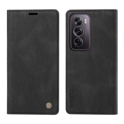 YIKATU YK-004 For Oppo Reno12 Pro 5G (Global) / (China) Wallet Phone Case Skin-Touch Leather Cover