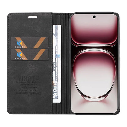 YIKATU YK-004 For Oppo Reno12 Pro 5G (Global) / (China) Wallet Phone Case Skin-Touch Leather Cover