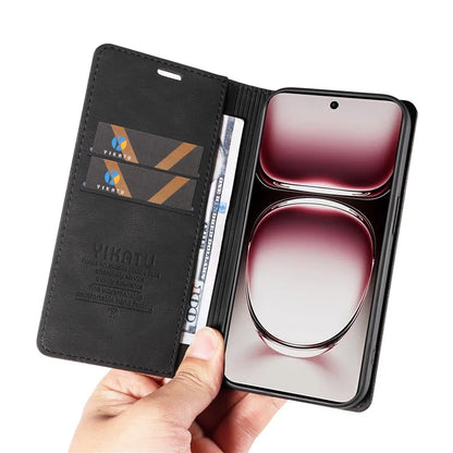 YIKATU YK-004 For Oppo Reno12 Pro 5G (Global) / (China) Wallet Phone Case Skin-Touch Leather Cover