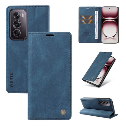 YIKATU YK-004 For Oppo Reno12 Pro 5G (Global) / (China) Wallet Phone Case Skin-Touch Leather Cover