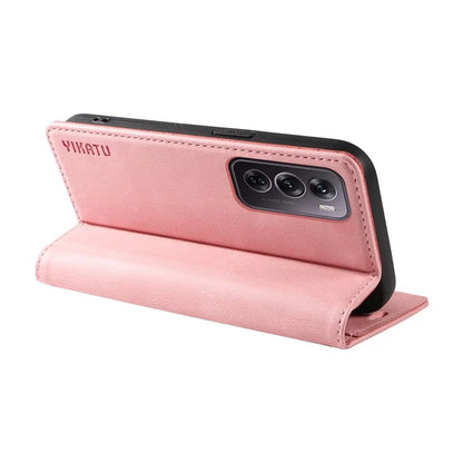 YIKATU YK-004 For Oppo Reno12 Pro 5G (Global) / (China) Wallet Phone Case Skin-Touch Leather Cover
